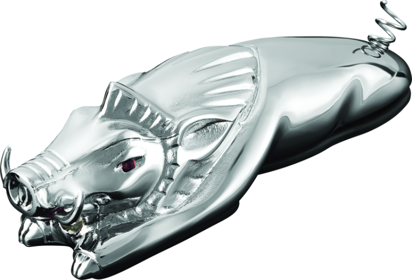 Kuryakyn 9022 Wild Boar Fender Ornament Chrome