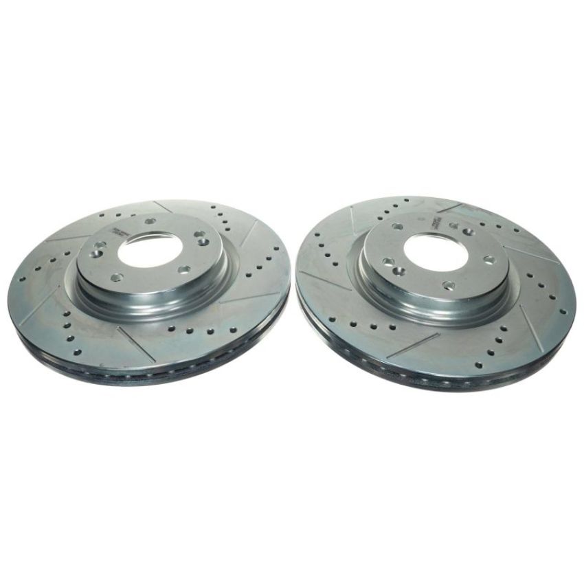 PowerStop JBR1908XPR PowerStop Evolution Performance Drilled, Slotted & Plated Brake Rotor Pair