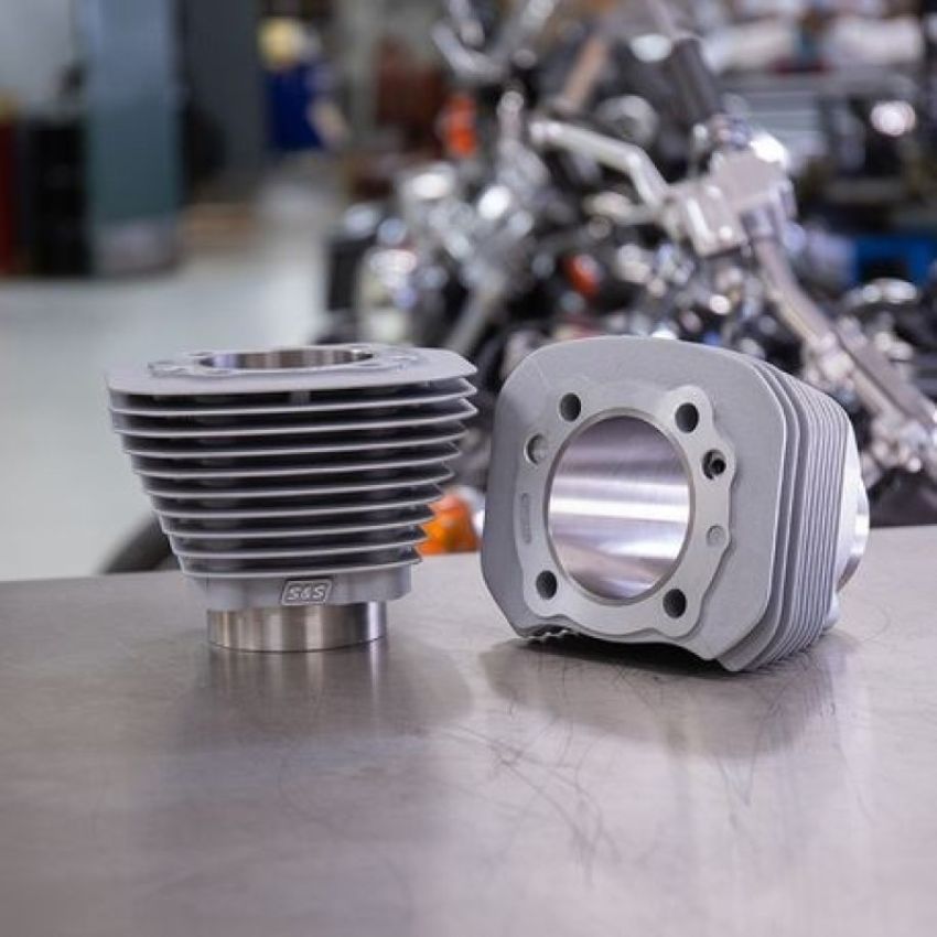 S&S Cycle 910-0693 86-21 Sportster Models 1250cc 3 9/16in Bore Cylinder Set - Silver