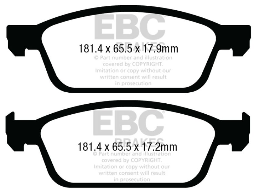 EBC DP33008C Brakes Redstuff Ceramic Brake Pads
