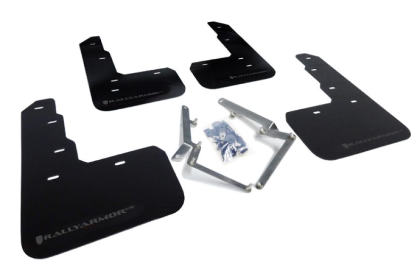 Rally Armor MF47-UR-BLK/DGRY Black Mud Flap/Dark Grey Logo