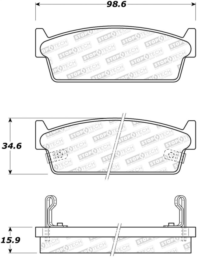 Stoptech 308.04790 Street Brake Pads