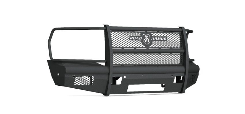 Road Armor 4192VF6B 19-20 Ram 2500 Vaquero Front Bumper Full Guard 6 Sensor - Tex Blk