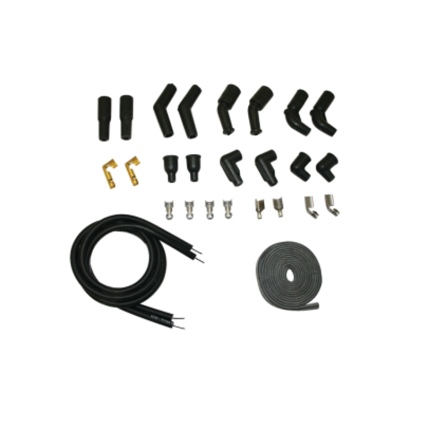 Moroso 28321 78-15 Harley-Davidson Universal Kit Sleeved Ultra 40 Wire Set - Black