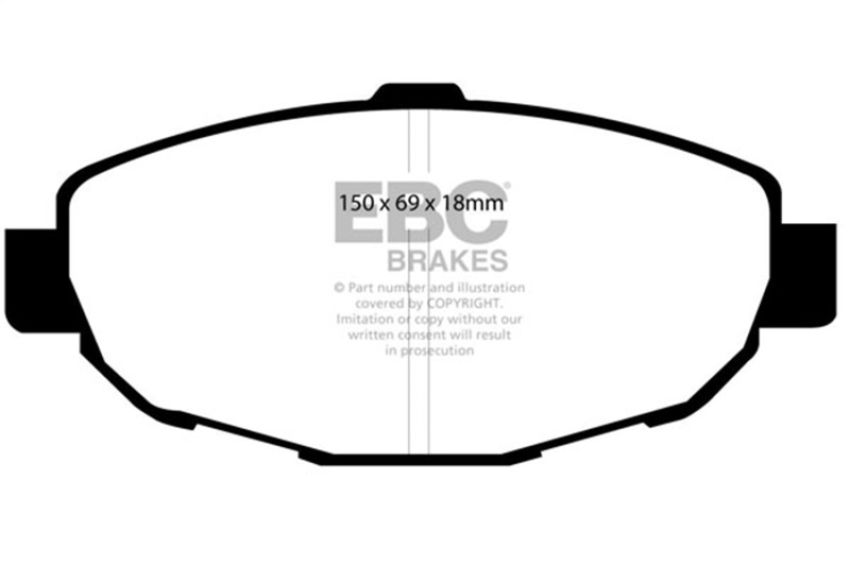 EBC Brakes DP31007C Redstuff Ceramic Low Dust Brake Pads
