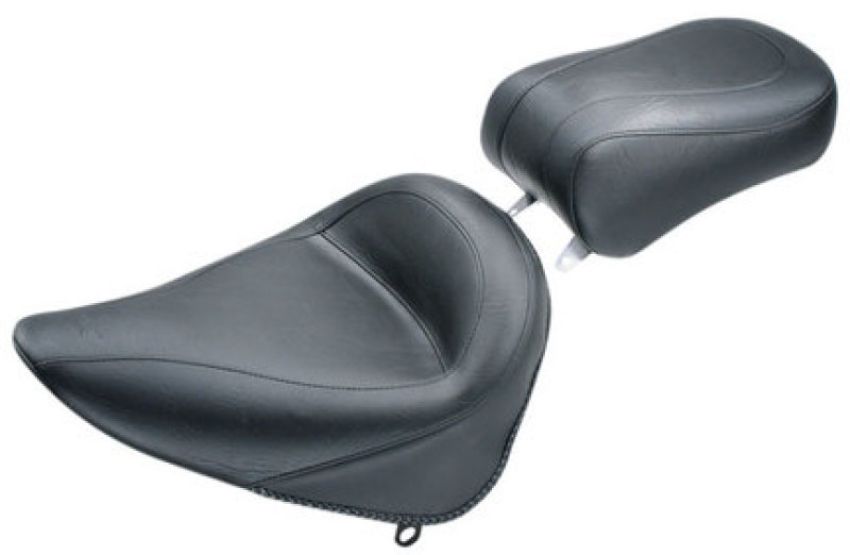 Mustang Motorcycle 75751 Mustang 84-06 Harley Standard Rear Tire Standard Touring Passenger Seat - Black