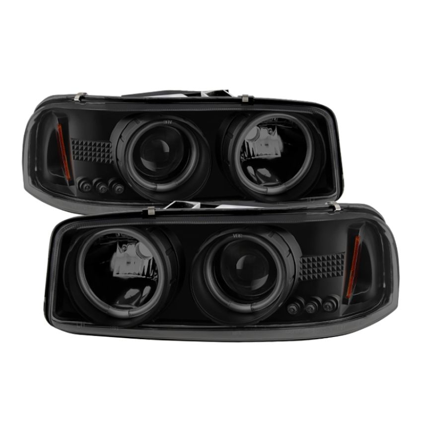 SPYDER 5078704 Projector Headlights - CCFL Halo - Black Smoke