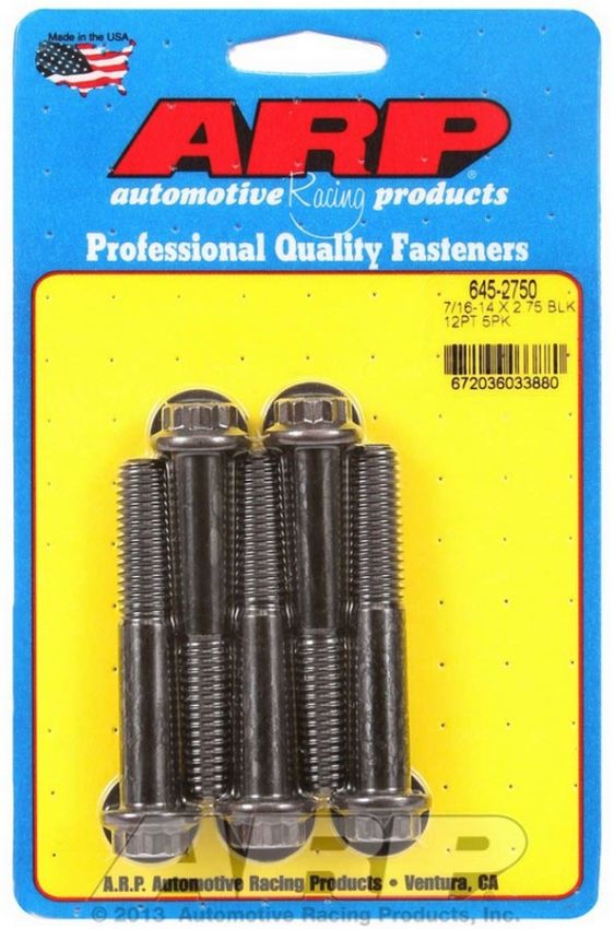 ARP ARP645-2750 Bolt Kit - 12pt 5pk 7/16-14 x 2.750