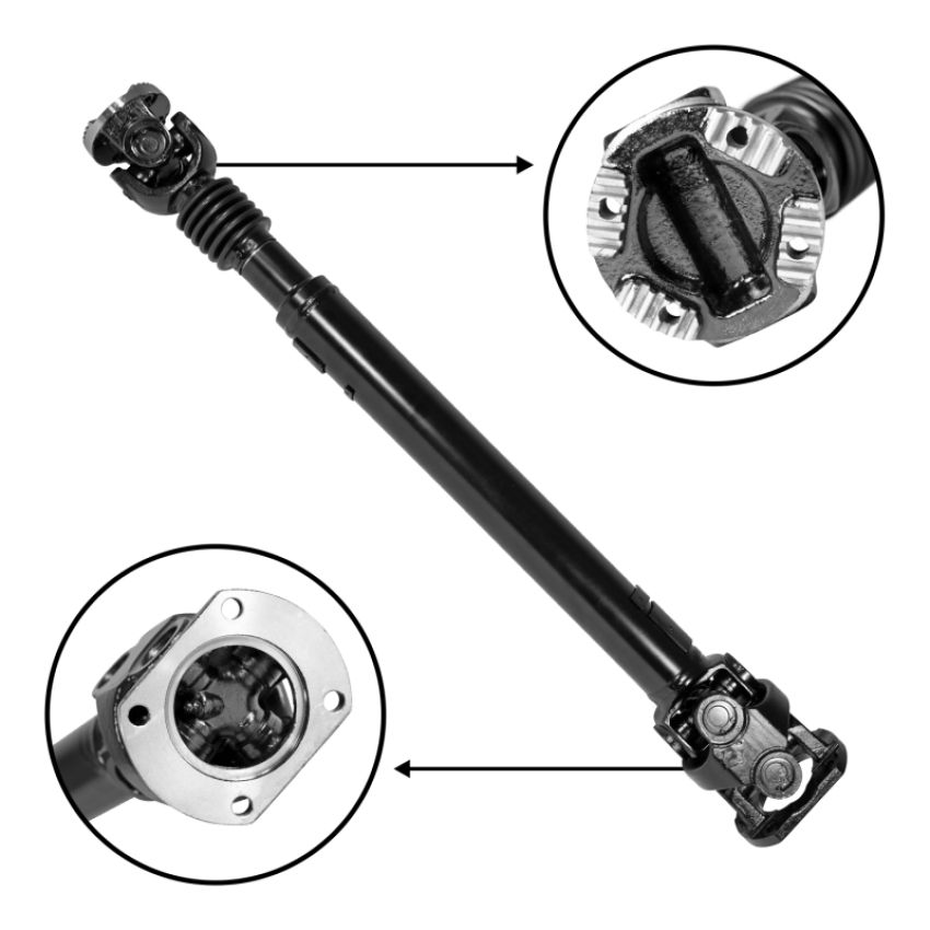 Yukon Gear & Axle ZDS9538 USA Standard Driveshaft for 03-05 Ram 2500/3500 Diesel Front w/ Manual Transmission 19in Length