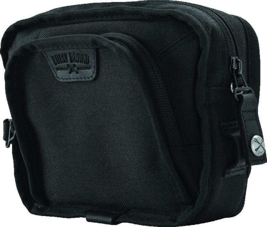 Burly Brand B15-1012B Handlebar Bag - Black