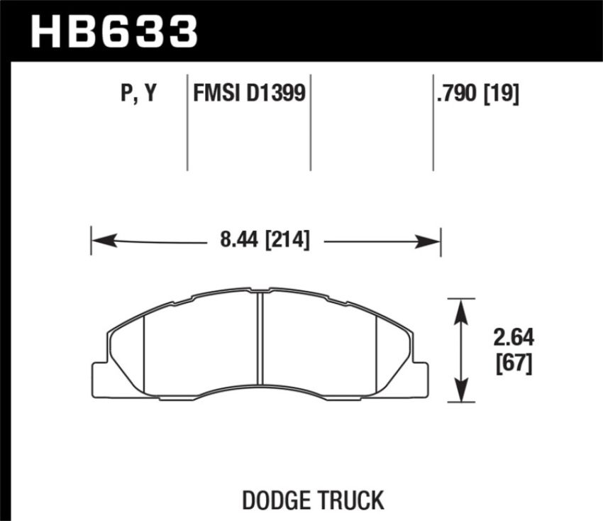 Hawk Performance HB633Y.790 LTS Disc Brake Pad