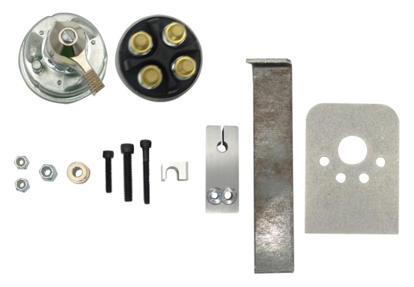 Moroso 74119 Battery & Alternator Disconnect Switch Mounting Kit w/Switch - Morse Cable