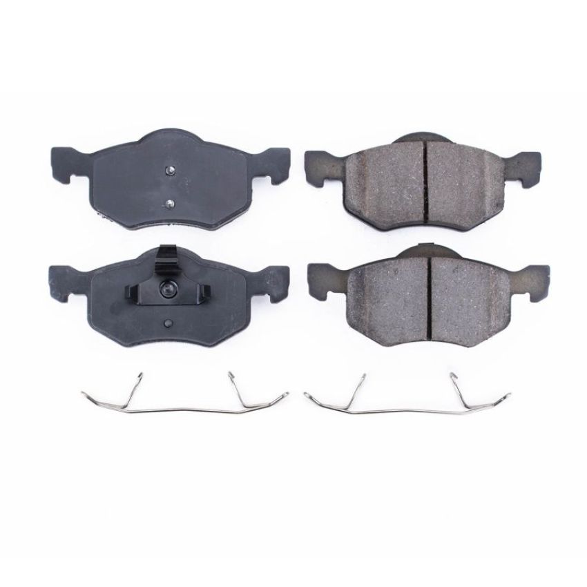 PowerStop 17-843 PowerStop - Z17 Low-Dust Ceramic Brake Pads with Hardware