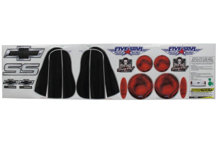 FIVESTAR FIV630-450-ID 00 M/C Tailight Decals