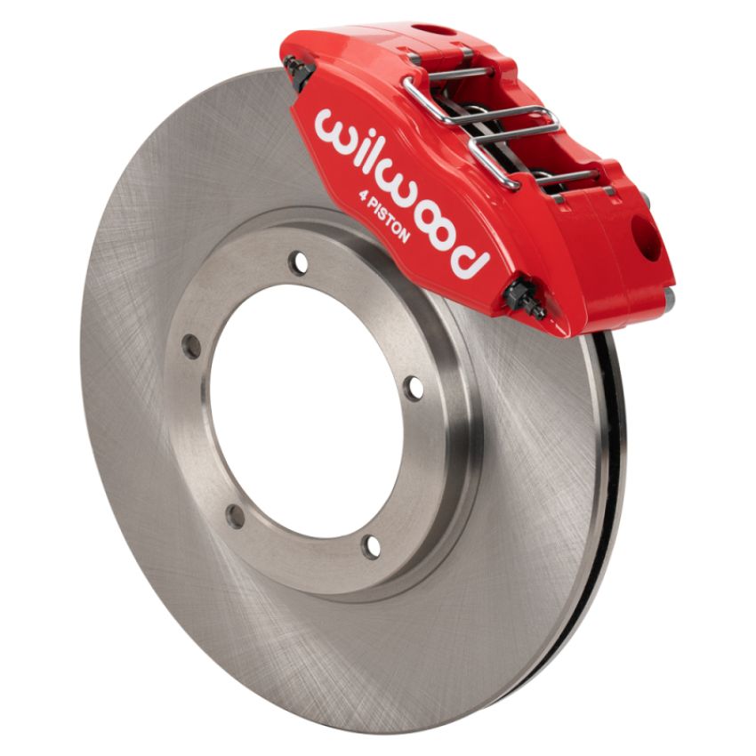 Wilwood 140-16946-R 69-74 Porsche 911 Front Powerlite Brake Kit 3in MT Plain Face - Red