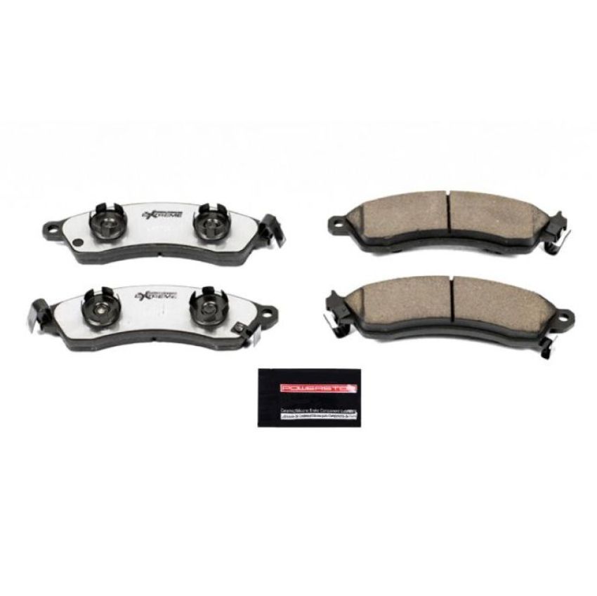 PowerStop Z26-412 PowerStop - Z26 Performance Carbon-Fiber Ceramic Brake Pads with Hardware Kit