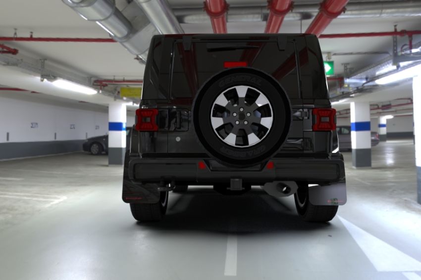 Rally Armor MF54-UR-BLK/RD Black Mud Flap/Red Logo