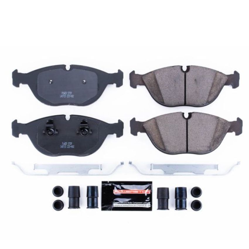 PowerStop Z23-682 PowerStop - Z23 Daily Driver Carbon-Fiber Ceramic Brake Pads with Hardware Kit
