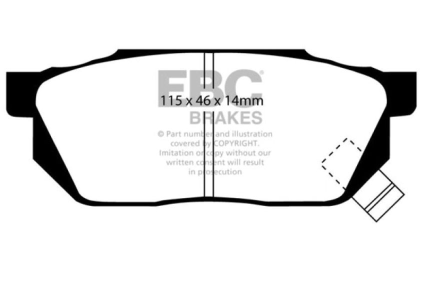 EBC Brakes DP2570 Greenstuff 2000 Series Sport Brake Pads