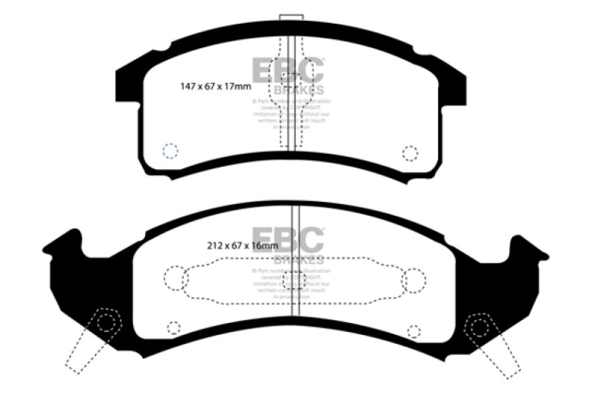 EBC Brakes DP31271C Redstuff Ceramic Low Dust Brake Pads