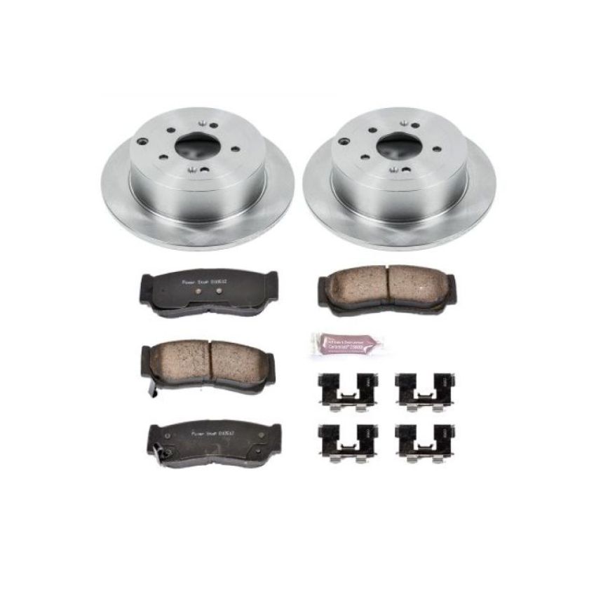 PowerStop KOE4694 OE Stock Replacement Low-Dust Ceramic Brake Pad and Rotor Kit