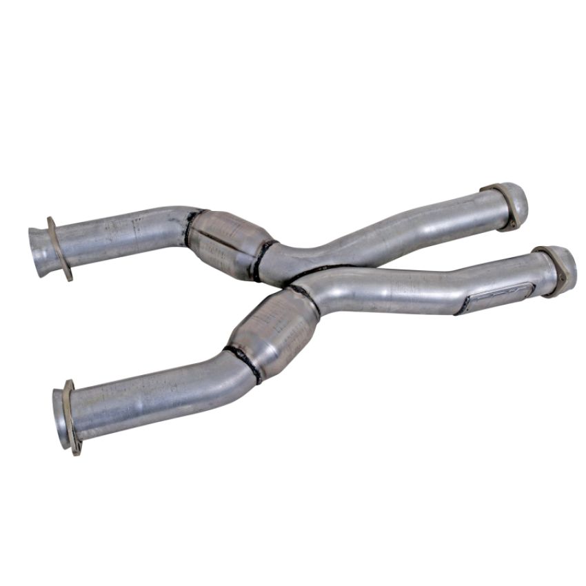BBK Performance Parts 1786 1987-04 MUSTANG COYOTE SWAP SHORT MID X PIPE WITH HIGH FLOW CATS