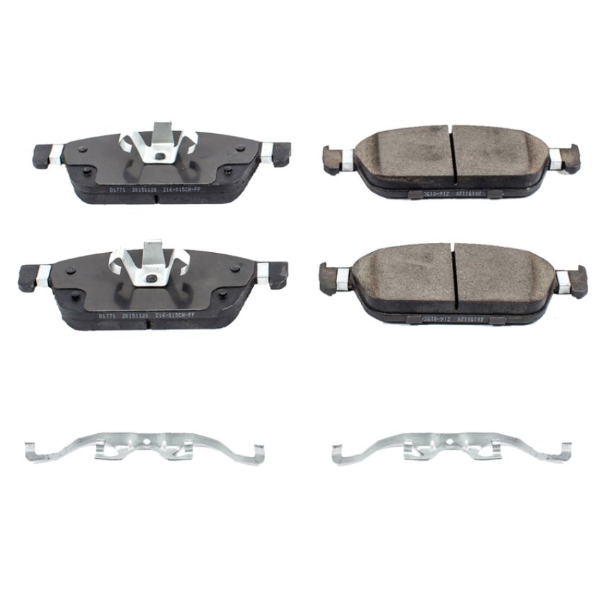 PowerStop 17-1771 PowerStop - Z17 Low-Dust Ceramic Brake Pads with Hardware