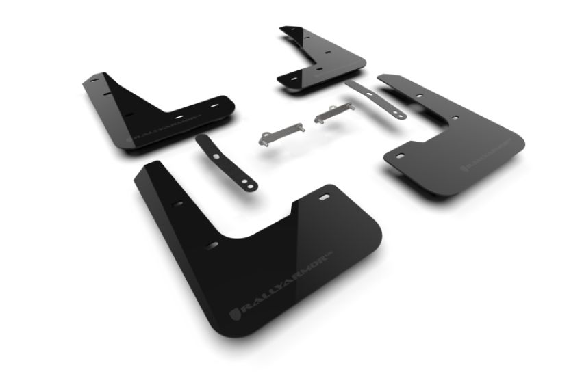 Rally Armor MF120-UR-BLK-GRY Black Mud Flap/Grey Logo
