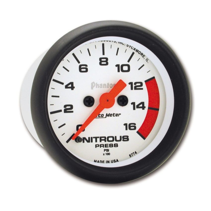 AutoMeter 5774 GAUGE, NITROUS PRESSURE, 2 1/16