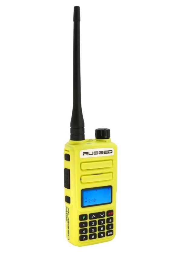 Rugged Radios GMR2-PLUS-HV Rugged GMR2 PLUS - GMRS / FRS Two Way Handheld Radio Safety Yellow