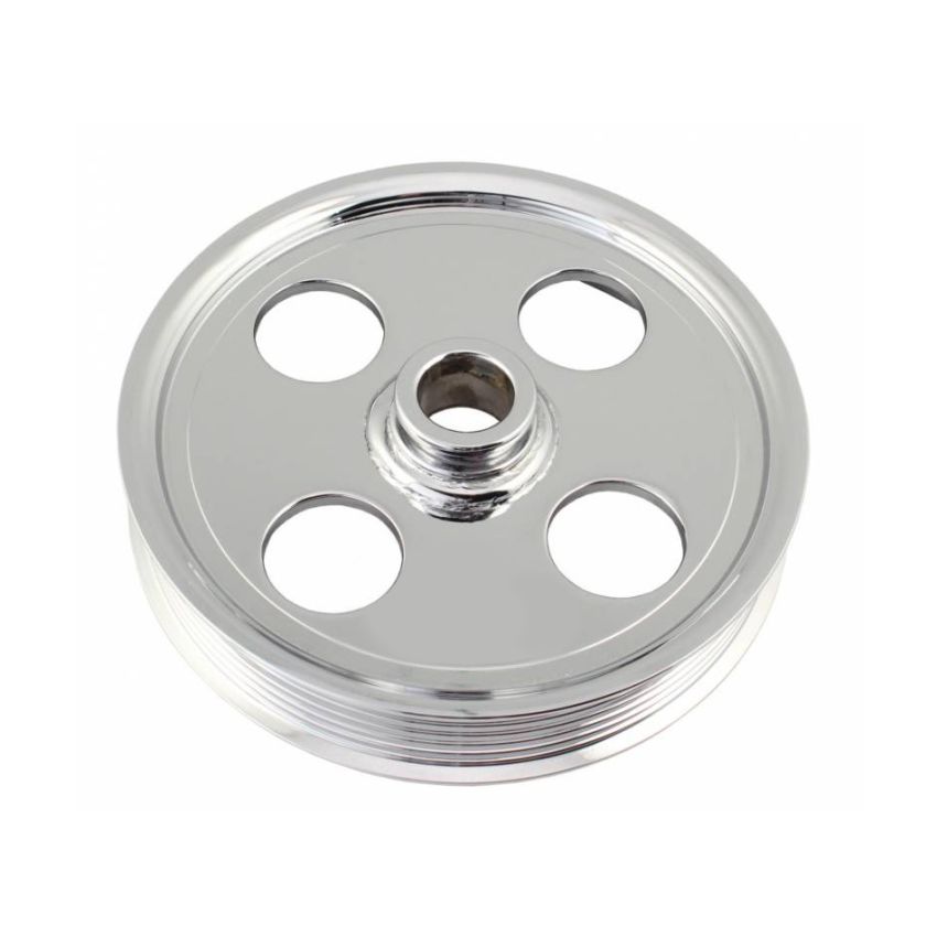 TUFF-STUFF TFS8489A Type II Power Steering Pulley 6 Groove Chrome