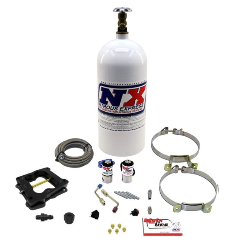 Nitrous Express ML1002 MAINLINE Q-JET CARB SYSTEM WITH 10LB BOTTLE