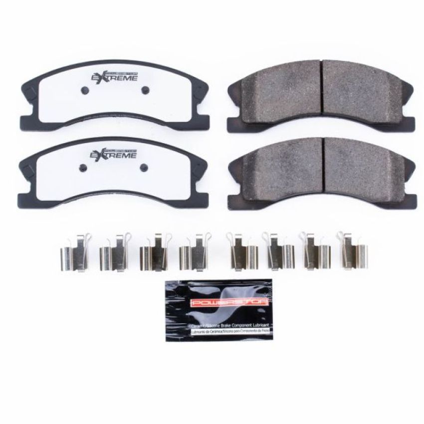 PowerStop Z26-945 PowerStop - Z26 Performance Carbon-Fiber Ceramic Brake Pads with Hardware Kit