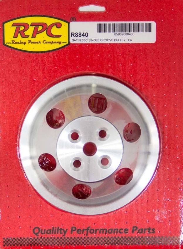 RACING POWER CO-PACKAGED RPCR8840 BBC SWP Single Groove Upper Pulley