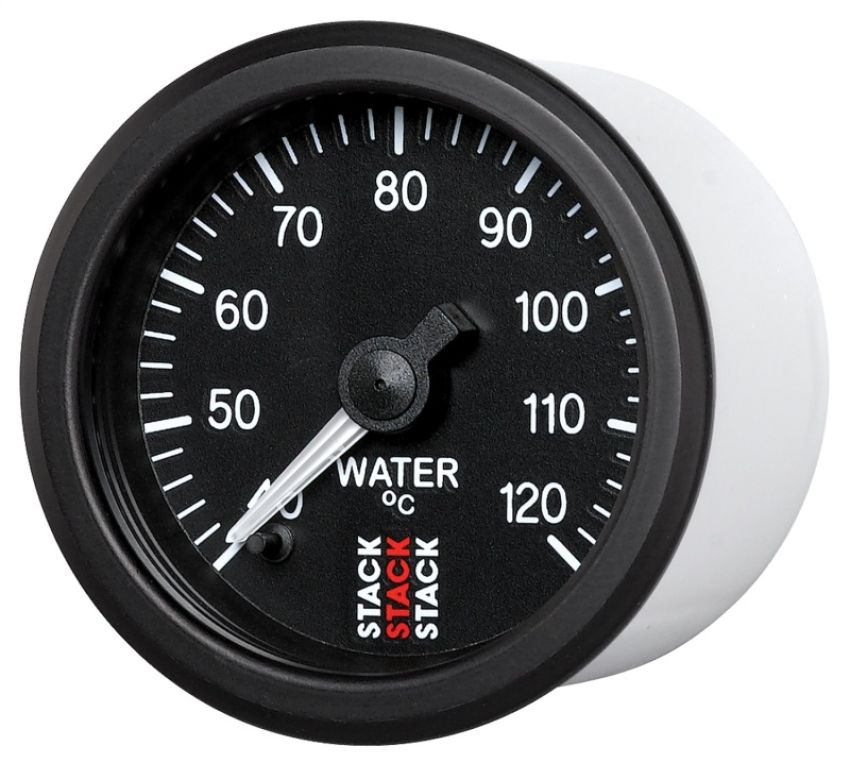 AutoMeter ST3307 Stack 52mm 40-120 Deg C 1/8in NPTF Male Pro Stepper Motor Water Temp Gauge - Black