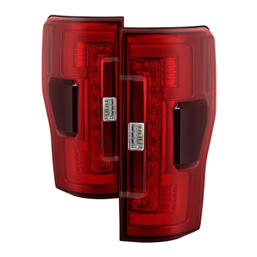 SPYDER 5085634 LED Tail Lights - Red Clear