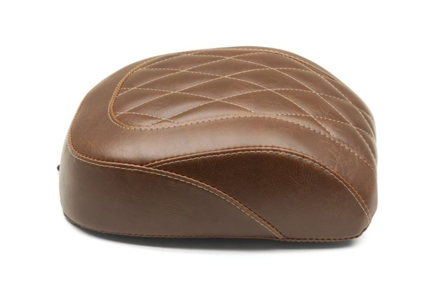 Mustang Motorcycle 83060 Mustang 18-21 Harley Breakout Wide Tripper Passenger Seat Diamond Stitch - Brown