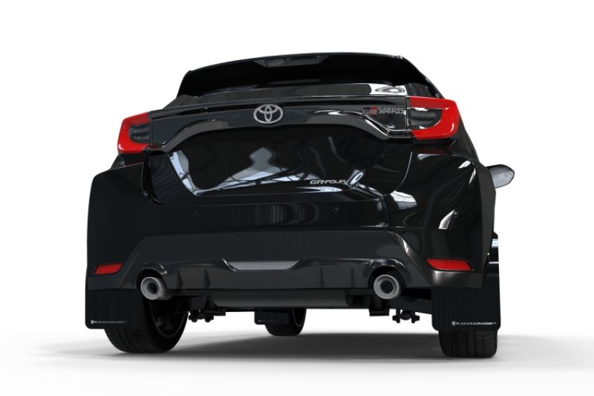 Rally Armor MF74-UR-BLK/GRY Black Mud Flap/Grey Logo