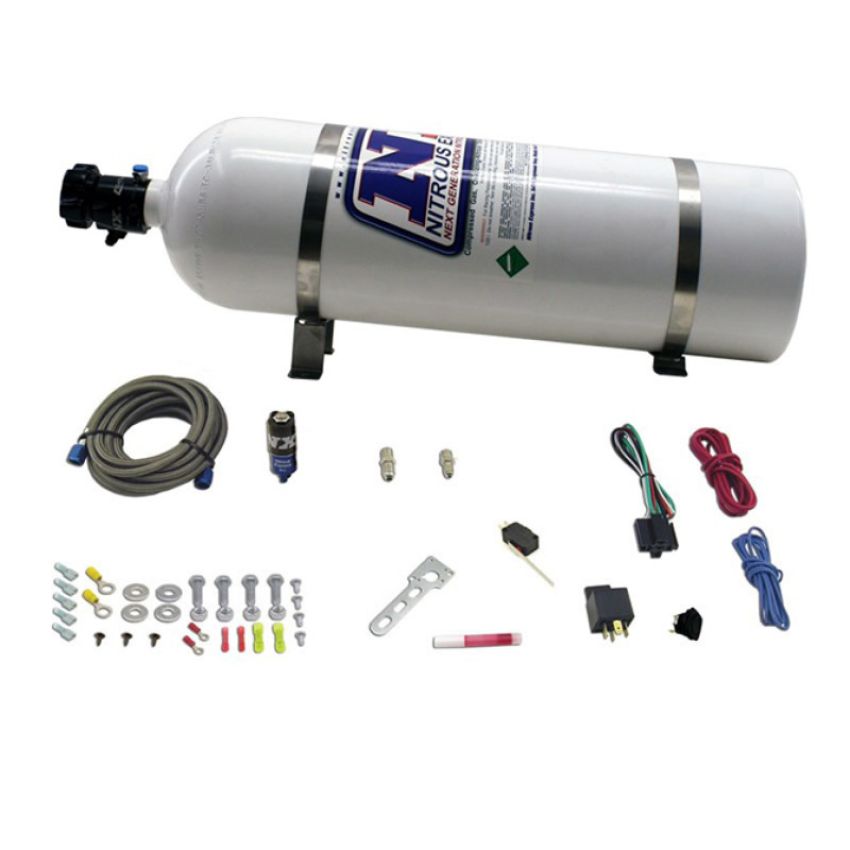 Nitrous Express NXD11110 DIESEL DRY NITROUS SYSTEM INCLUDES 15LB BOTTLE, ALL MOUNTING HARDWARE, FOR 50HP.