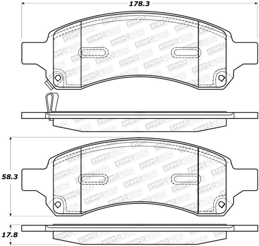 Stoptech 308.11690 Street Brake Pads