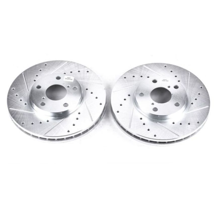 PowerStop JBR716XPR PowerStop Evolution Performance Drilled, Slotted & Plated Brake Rotor Pair