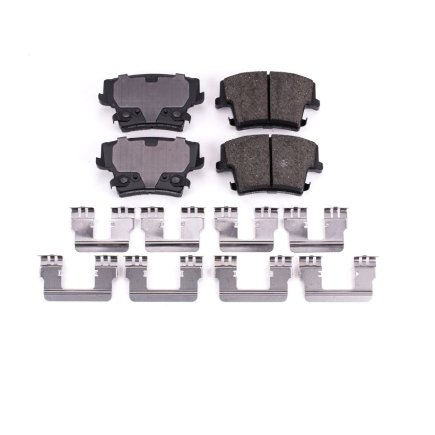 PowerStop 17-1057 PowerStop - Z17 Low-Dust Ceramic Brake Pads with Hardware