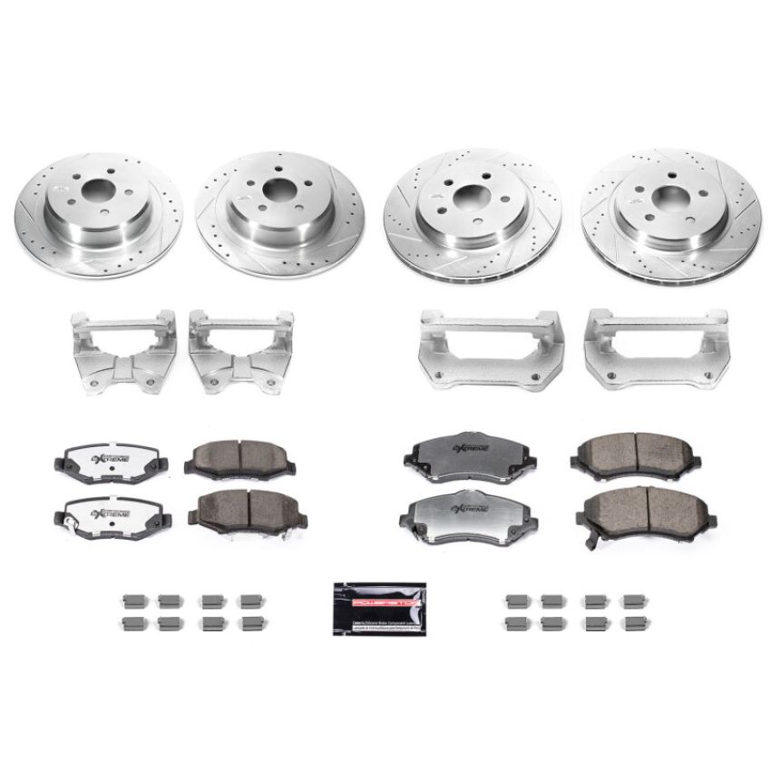PowerStop BBK-JK-001 Power Stop 07-17 Jeep Wrangler Front & Rear Big Brake Conversion Kit