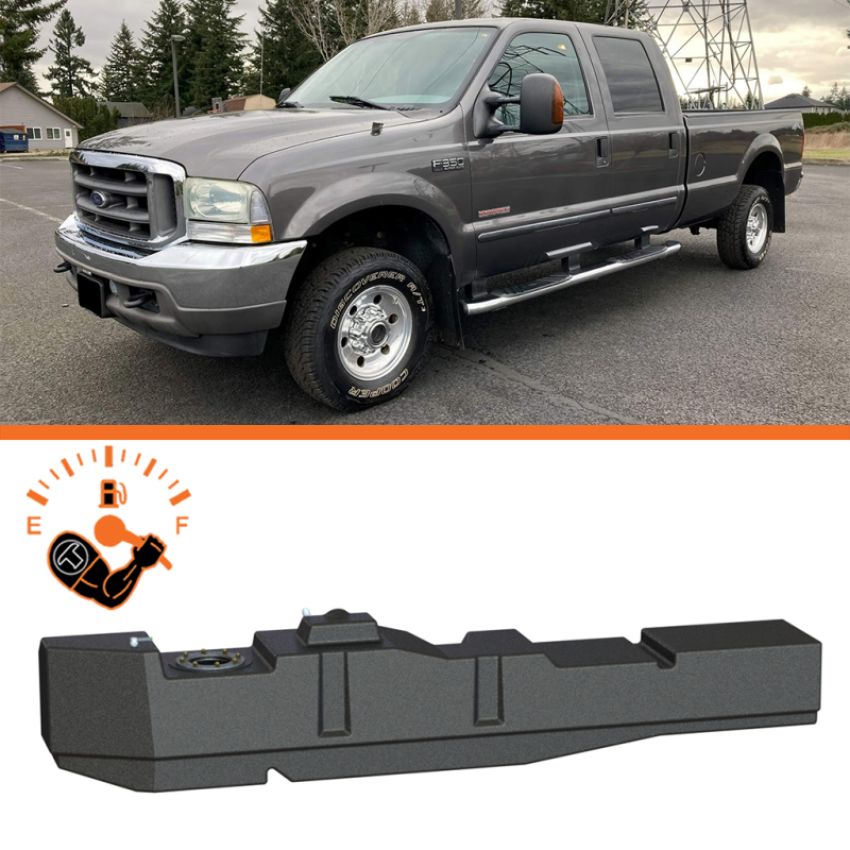 Titan Fuel Tanks 7020399 99-07 Ford F-250/F-350 PowerStroke Crew Cab Long Bed 67 Gallon XXL Mid-Ship Tank