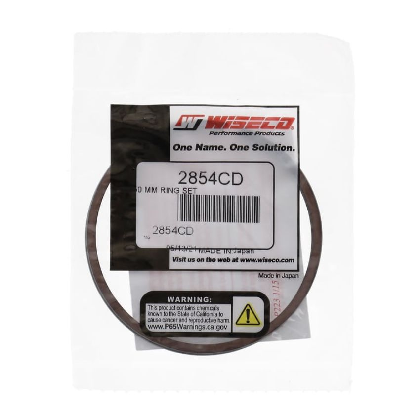 Wiseco 2854CD Wiseco Piston Ring Set, 2 Cycle, 72.50 MM Bore