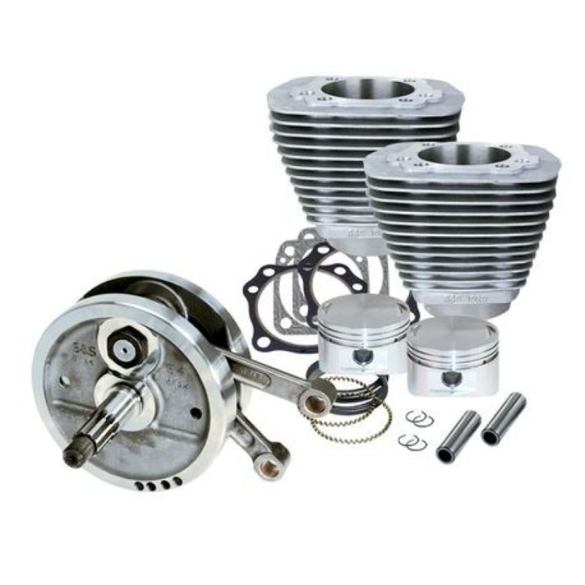 S&S Cycle 91-7660 84-99 BT 96in Sidewinder Big Bore Stroker Kit - Natural