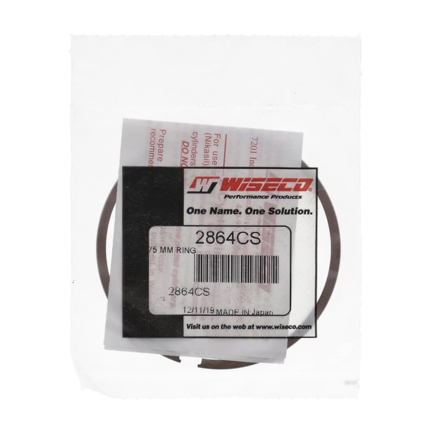 Wiseco 2864CS Wiseco Piston Ring Set, 2 Cycle, 72.75 MM Bore