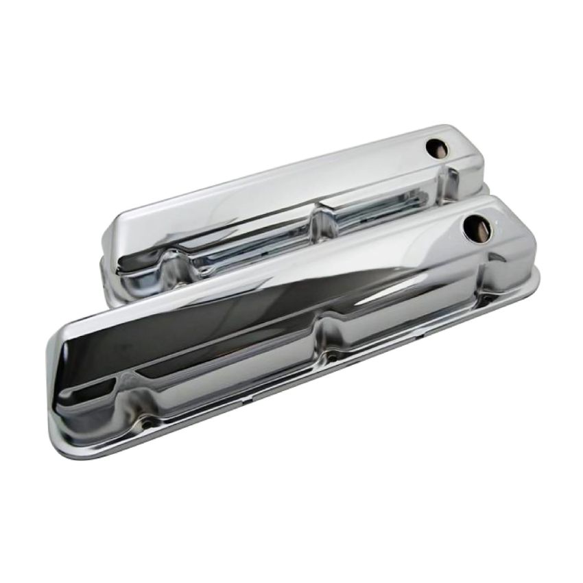 RACING POWER CO-PACKAGED RPCR9297 Chrome Steel Valve Cover 429-460 Pair