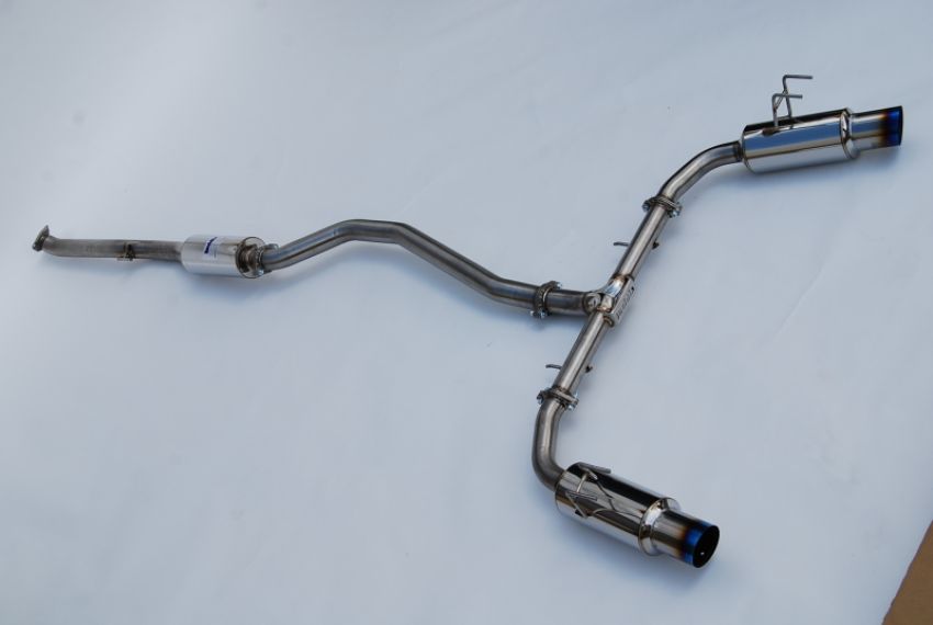 Invidia HS22HS4GD1STL 2022+ Honda Civic Si (1.5T) 70mm N1 Cat Back Exhaust - Burnt TI Tips