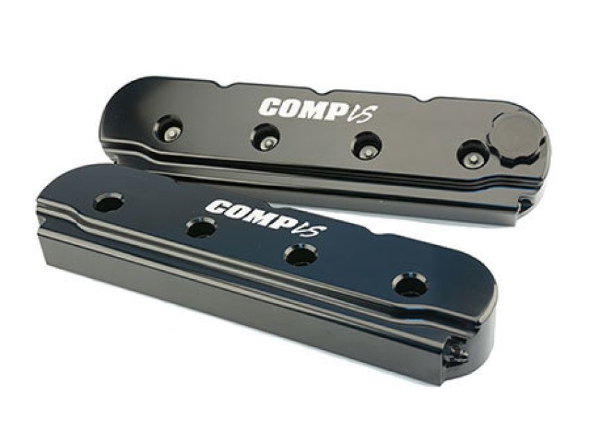 COMP CAMS COM291 GM LS Billet Valve Cover Set Black Finish
